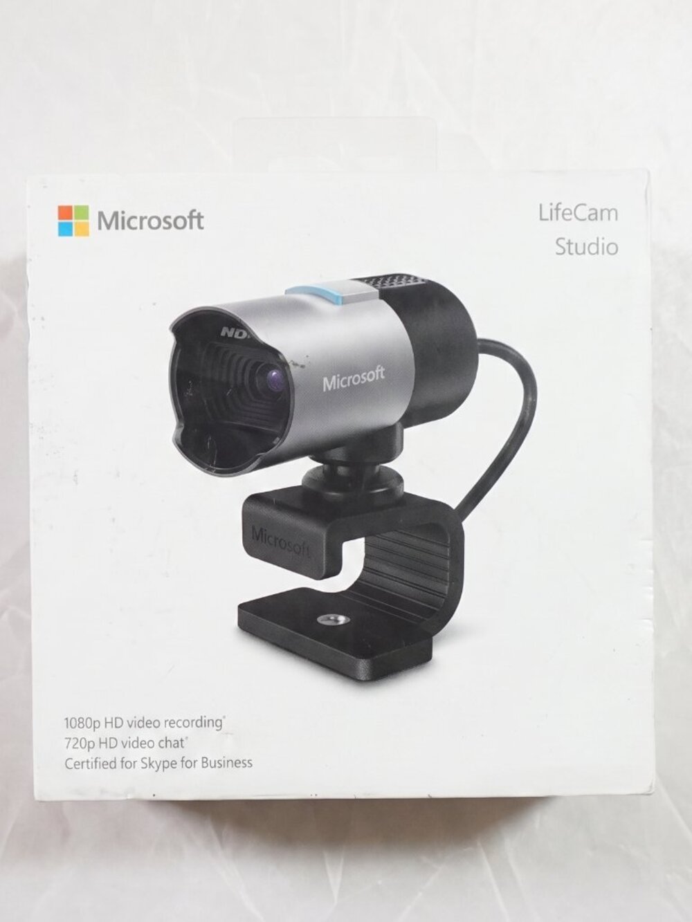 Microsoft LifeCam Studio HD Webcam - Black/Silver - Skype Certified - Open Box